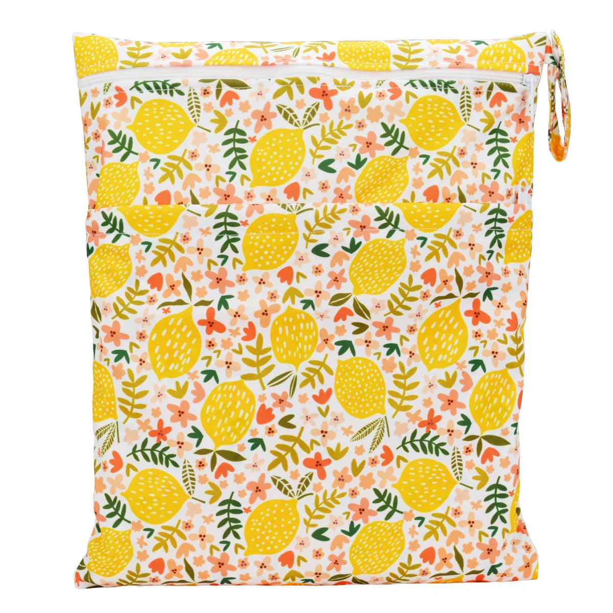 Sigzagor Wet & Dry Baby Diaper Bag – Waterproof Reusable Washable Nappy Bag with Double Zippers