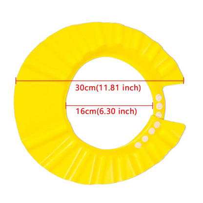 1PC Adjustable Baby Shower Cap - Child Shampoo Hat with Waterproof Ear and Eye Protection - Infant Bath Visor for Hair Washing and Safety