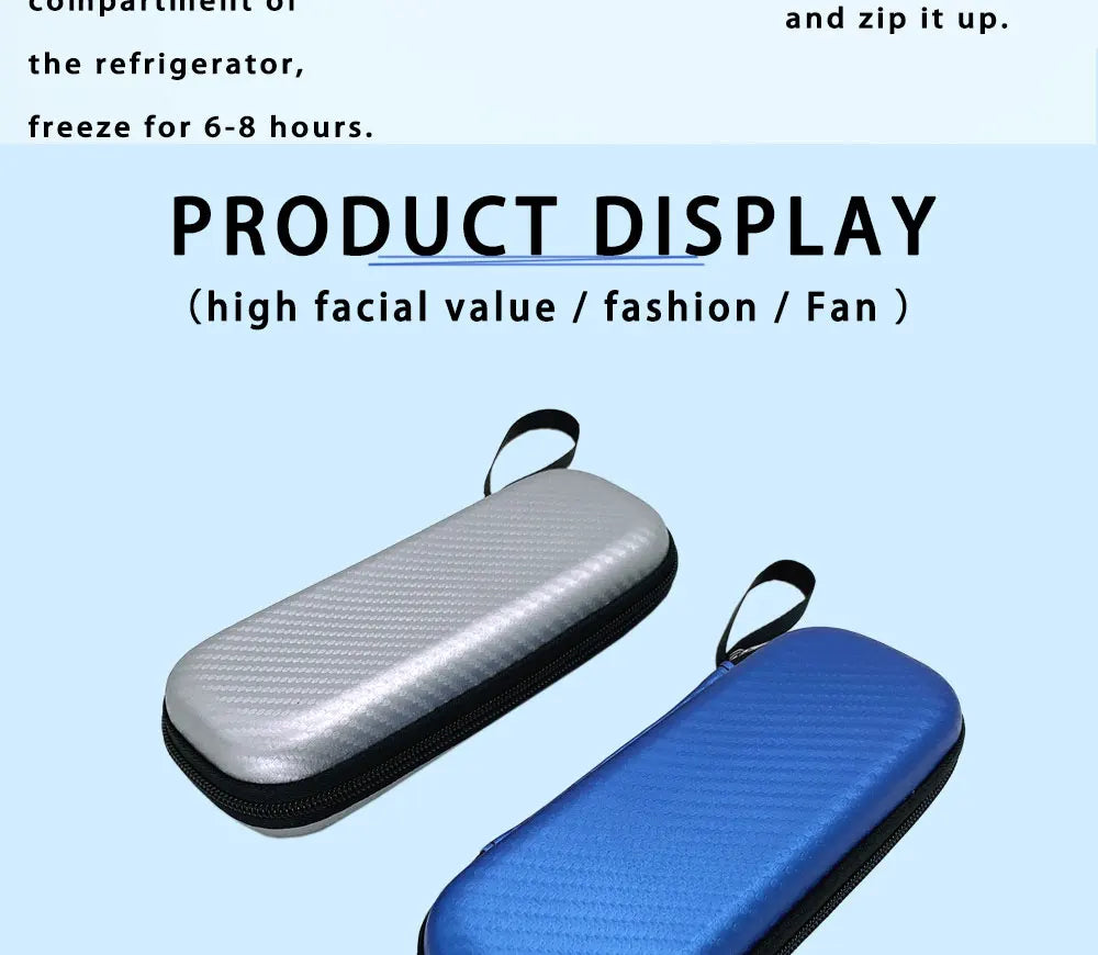 Portable Insulin Cooling Bag with 4 Ice Packs – Diabetic Pocket Pill Protector, Waterproof Thermal Insulated Medical Cooler