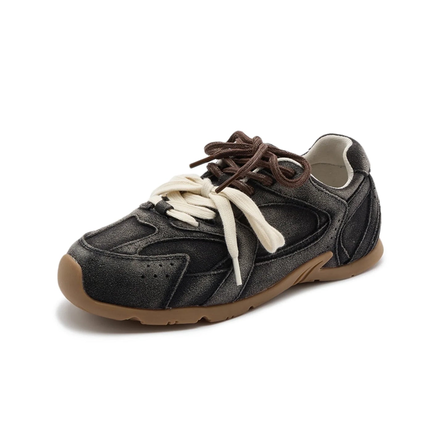 AIYUQI Women’s Sneakers 2025 — Non-Slip Leather Running & Training Shoes, Flat Large-Size Sports Shoes