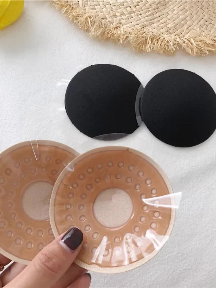 Reusable Invisible Silicone Nipple Covers – Self-Adhesive Bra Pasties Pads for Women