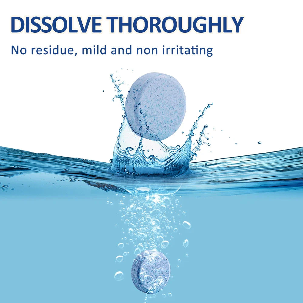 Car Windshield Glass Cleaner Effervescent Tablets: Windscreen Wiper Solid Cleaner - Toilet Cleaning Car Accessories