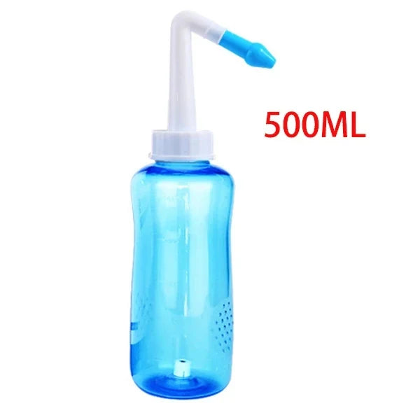 Professional Nasal Irrigation Wash Bottle - Nose Cleaner Neti Pot for Allergy Relief, Sinus Care & Adults Children