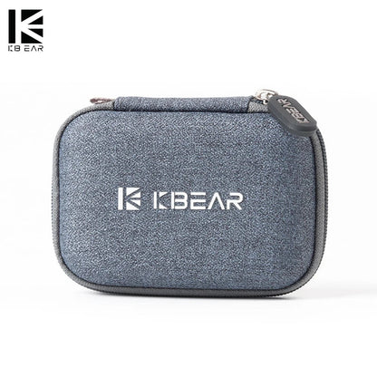 KBEAR High-End Fabric Earphone Case – Portable Storage Bag for TRI I3 Pro Headphones & IEM Accessories