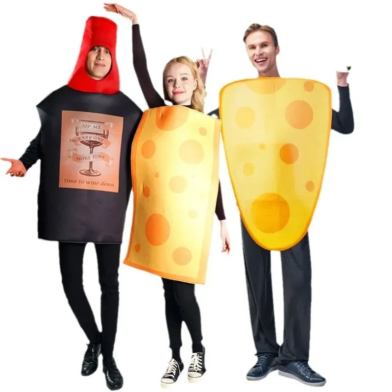 Couples Funny Cosplay Costume - Adult Halloween Performance & Party Outfit