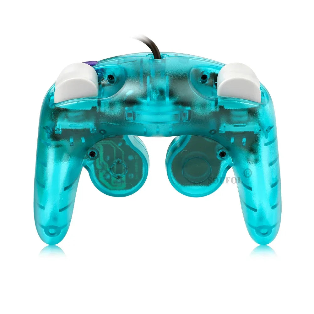 Transparent Wired Game Controller for GameCube NGC – Replacement Handheld Joystick for Video Game Console