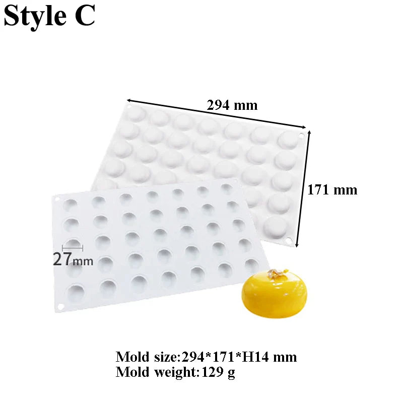 35-Cell Silicone Candy & Chocolate Mold — Jelly, Cake, Ice Cube & Dessert Baking Tool