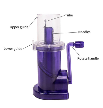 Portable Hand Knitting Machine – Hand Crank Knit Loom for DIY Sweaters, Scarves & Weaving, Includes Accessories