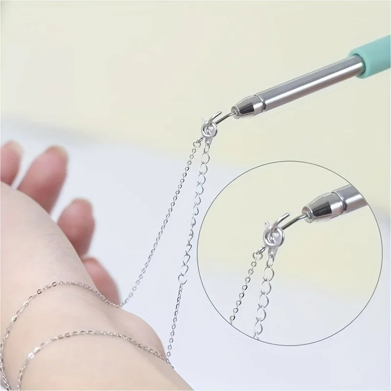 Bracelet Fastening Tool - Jewelry Clasp Helper for Quick One-Handed Hooking & Unfastening