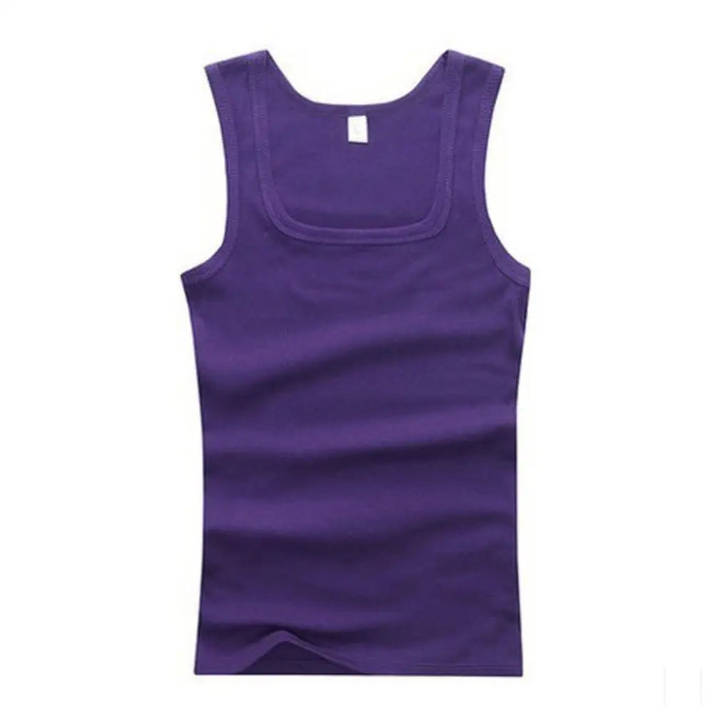 Summer Plus Size Cotton Tank Top for Men & Women – Black, White & Gray Fitness Muscle Vest Sleeveless Singlet Shirt