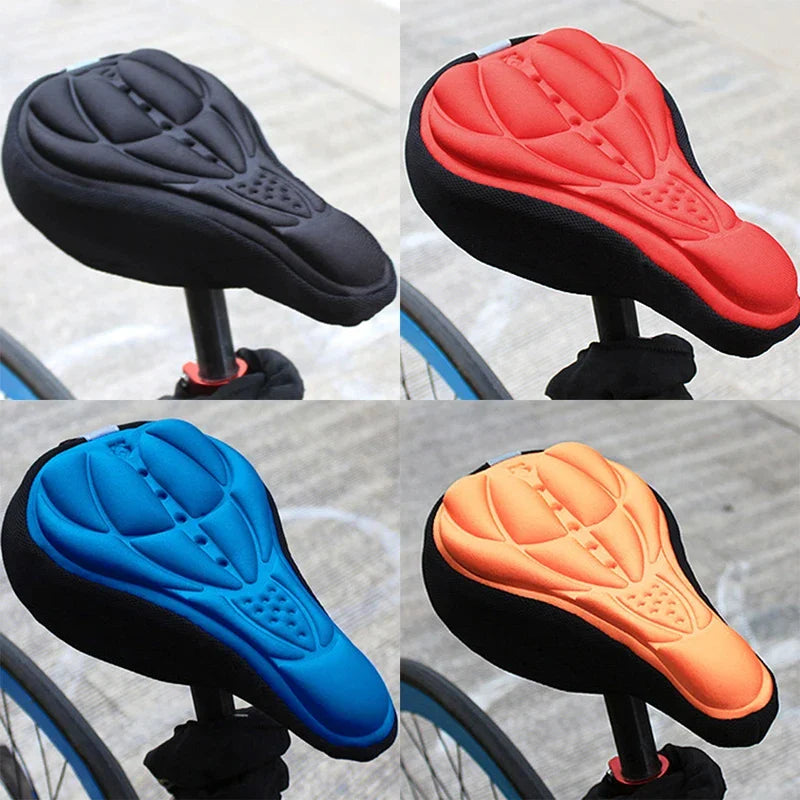 3D Soft Bike Saddle Seat Cover | Comfortable Foam Cushion for Cycling & Bike Accessories