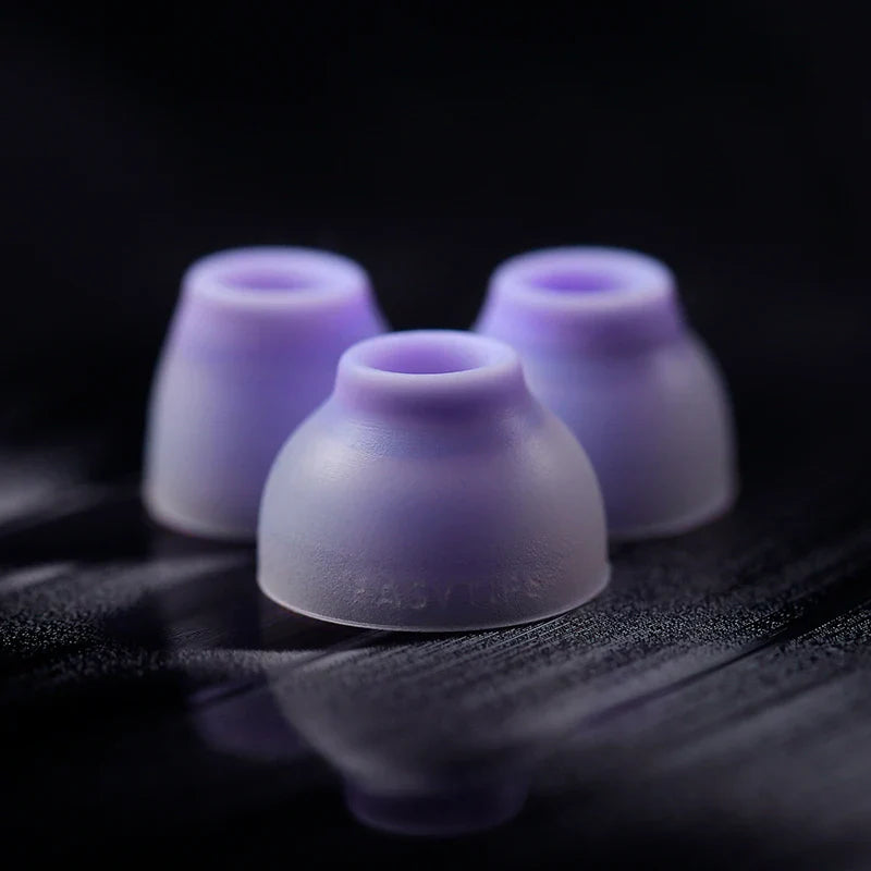 Whizzer Easytips ET100AB Antibacterial Silicone In-Ear Eartips – Straight Tube, S/M/L Sizes, 3 Pairs in 1 Box