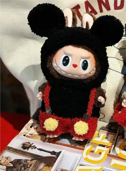 Labubu 17cm Doll Clothes Only — Fashion Hoodie Outfit for Model Dolls, Cute Xmas Accessory