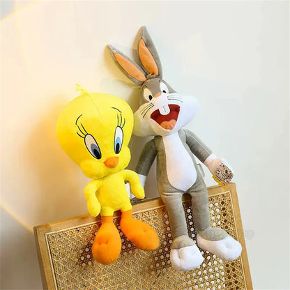 Looney Tunes Plush Toy Set — 20cm Bugs Bunny, 32cm Tweety, Lola Bunny & Daffy Cartoon Peluche