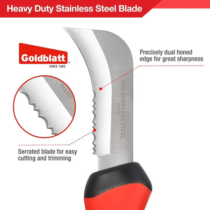 GOLDBLATT G02323 Linoleum Knife - Multifunctional Soft-Grip Carpet Cutting Tool
