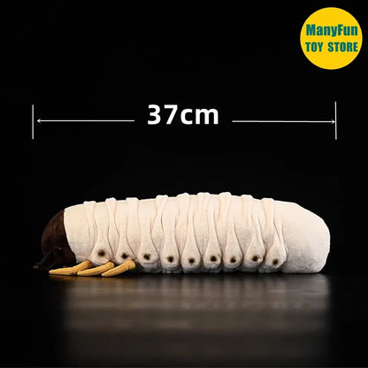 Realistic Grub Plush Toy - Lifelike Mealworm Simulation Stuffed Animal Cute Kawaii Gift Doll