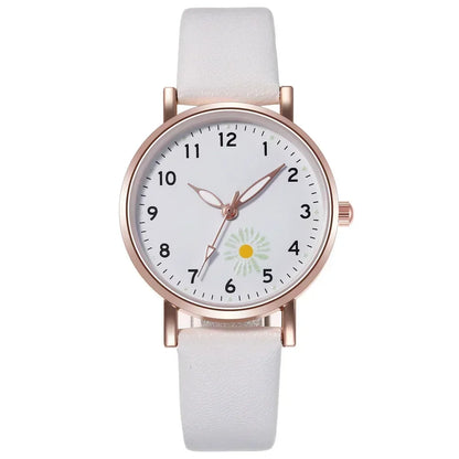 Luxury Luminous Retro Women’s Quartz Watch – Leather Strap Ladies Wristwatch