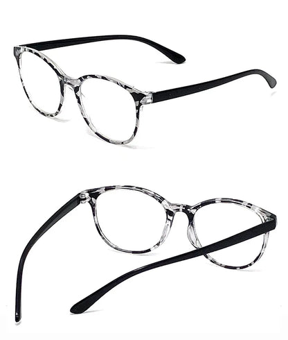 Retro Round Reading Glasses – Vintage Plastic Eyewear for Women, Presbyopia & Hyperopia +1.0 to +3.5