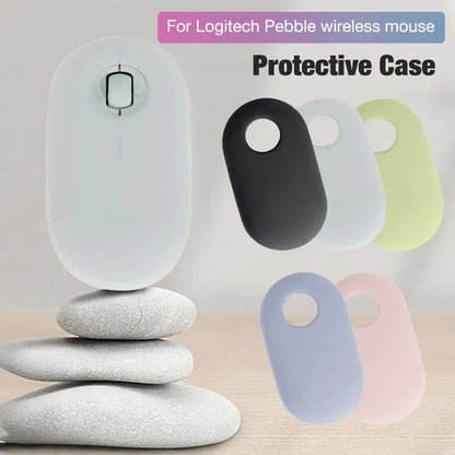 Ultra-Thin Silicone Case Cover — Shockproof & Dustproof Protective Skin for Logitech Pebble Wireless Mouse