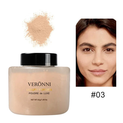 Banana-Shaped Loose Powder – Pore-Reducing, Long-Lasting Matte Finish Natural Face Makeup Powder