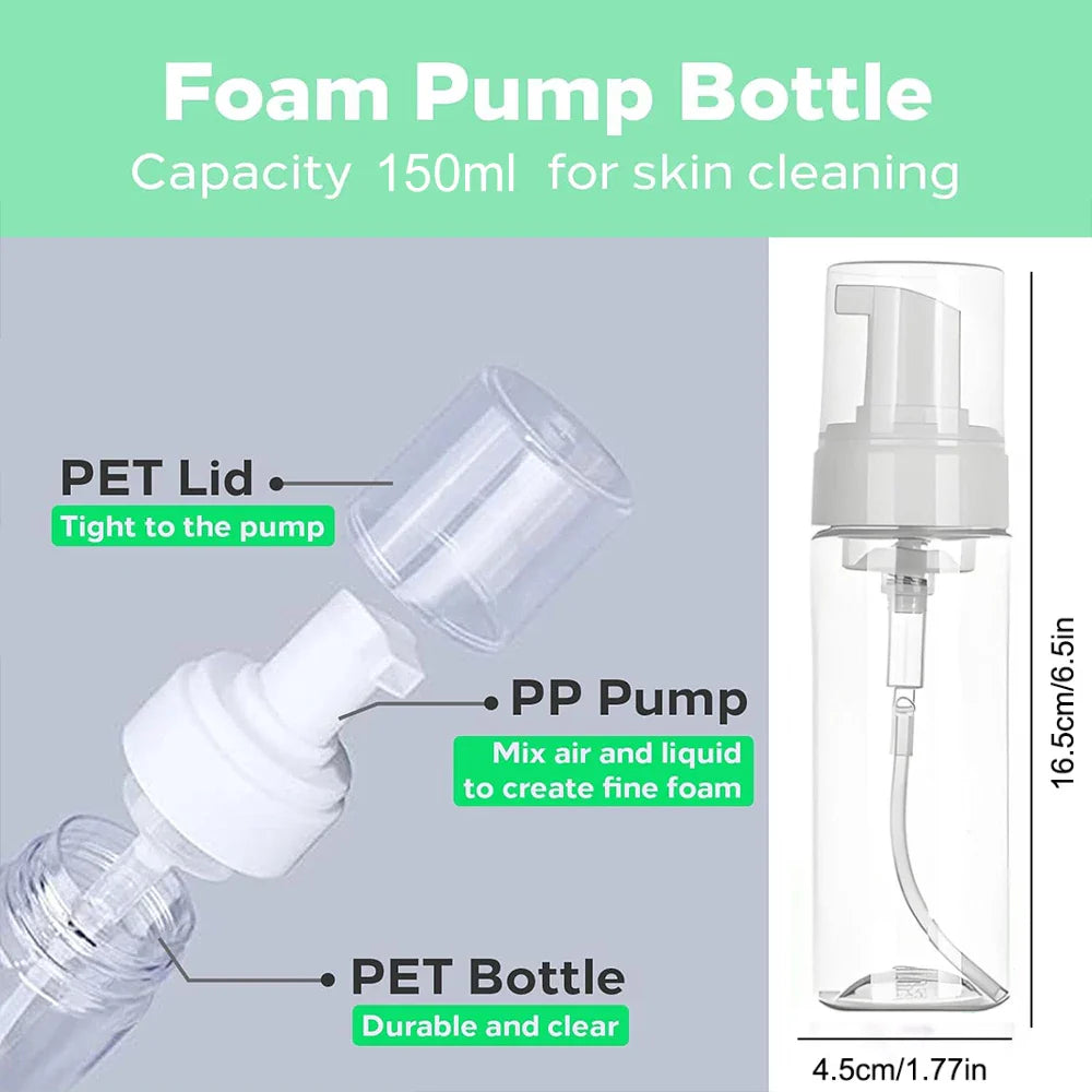 Ultra Concentrated Tattoo Green Soap Kit – 30/250/500ML Cleaning Solution with 150ml Foaming Bottle for Tattoo Care & Skin Cleaning