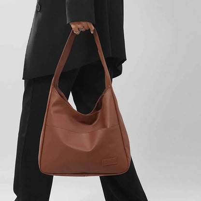Fashionable Minimalist Retro Shoulder Bag – Casual Commuting Handbag, Large Capacity Tote Bag