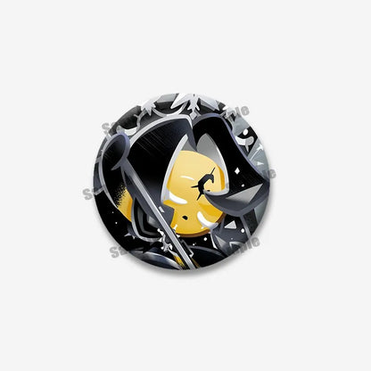 Cookie Run Kingdom Shadow & Milk Button Brooch – Cute Cartoon Enamel Pin for Bags, Clothing & DIY Accessories