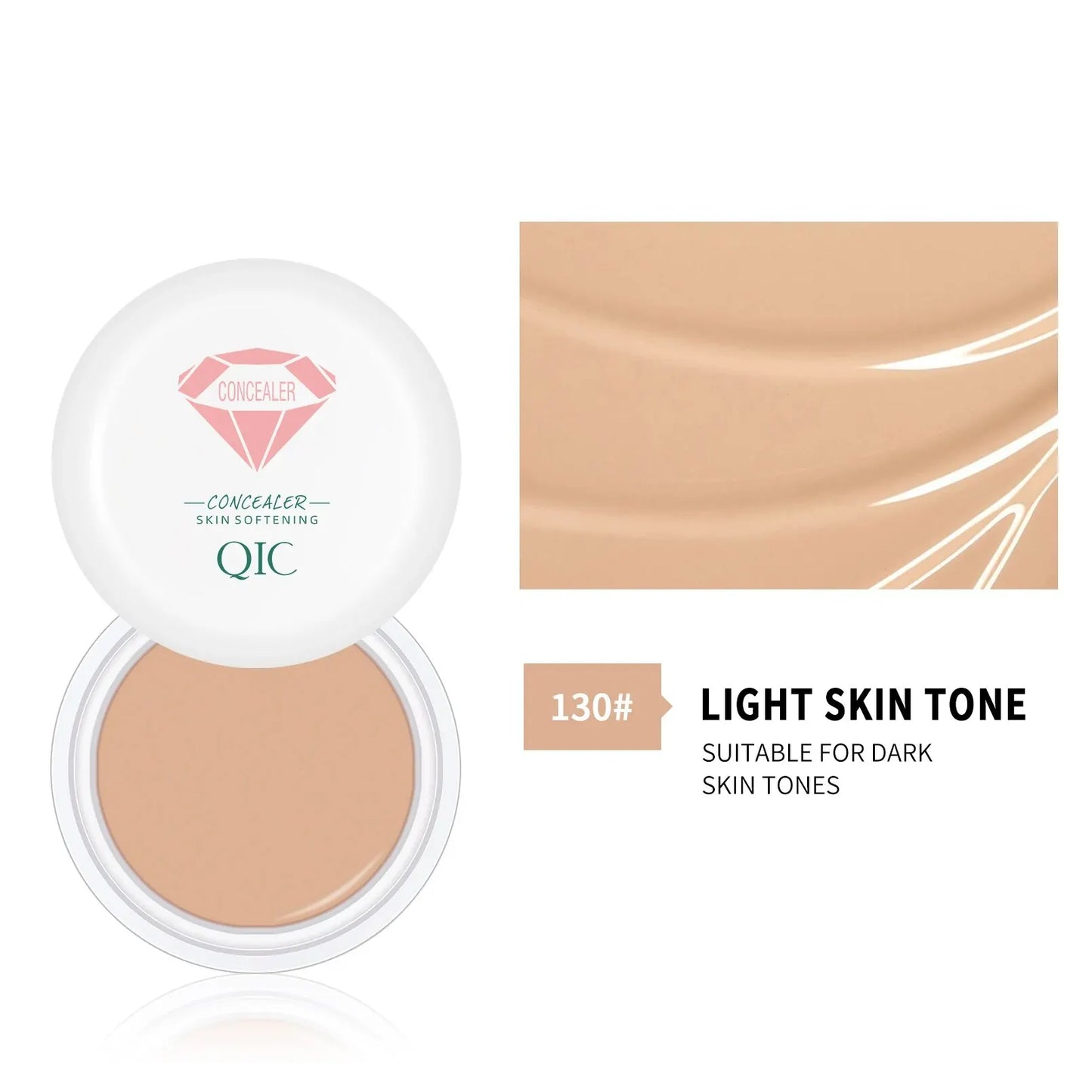 High Coverage Concealer – Anti-Dark Circle, Freckle & Long-Lasting Waterproof BB Cream Foundation for Face Makeup
