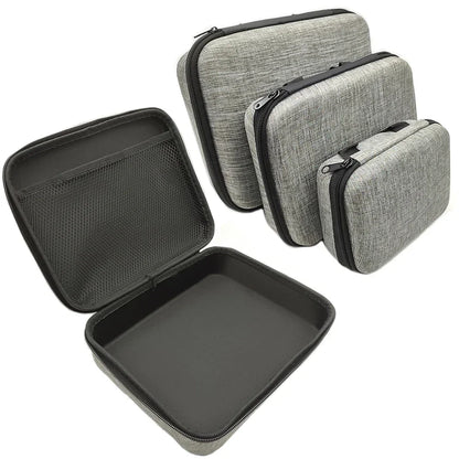 Multi-Size EVA Hard Storage Box - Shockproof Travel Zipper Bag for Earphone and Accessories, Outdoor Tools Organizer Case