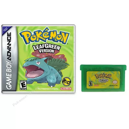 Pokemon GBA Game Cartridge Series — Emerald, Ruby, FireRed, LeafGreen, Sapphire (No Manual)