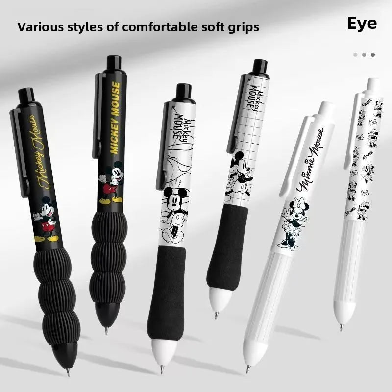 Disney Cartoon Press Gel Pen – Cute 0.5mm Quick-Dry Black Ink Writing Pen, Creative Student Stationery for Smooth & Precise Writing