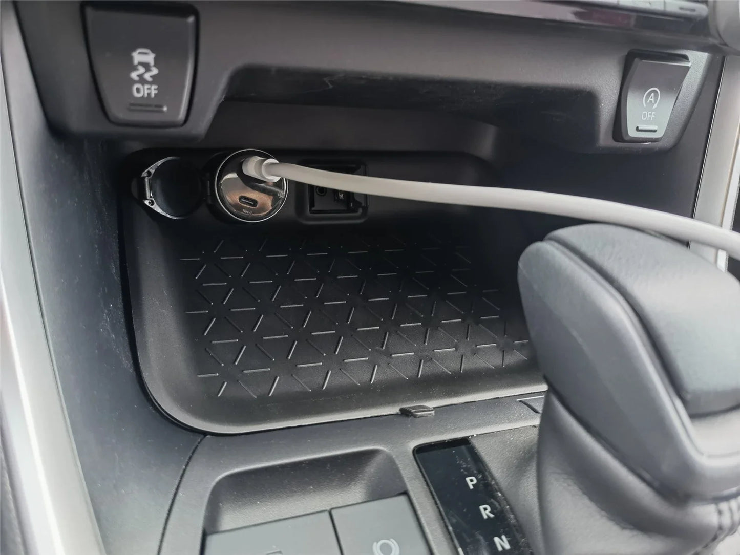 Toyota RAV4 Center Console Organizer - Silicone Storage Tray Pad for 2020–2025 Models