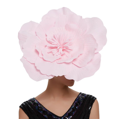 Women's Large Flower Hair Band Fascinator Hat - Bridal Makeup, Prom, Photo Shoot Hair Accessories