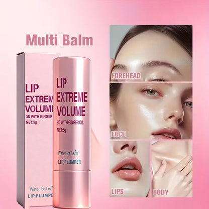 Plumping Lip Gloss Serum 5g with Ginger Oil – Moisturizing Non-Sticky Lip Care for Smooth, Soft & Voluminous Lips Enhancer