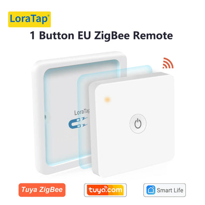LoraTap ZigBee 3.0 Wireless Smart Scene Controller – 13-Key Push Button Remote EU/US Compatible Tuya Smart Life Automation Switch