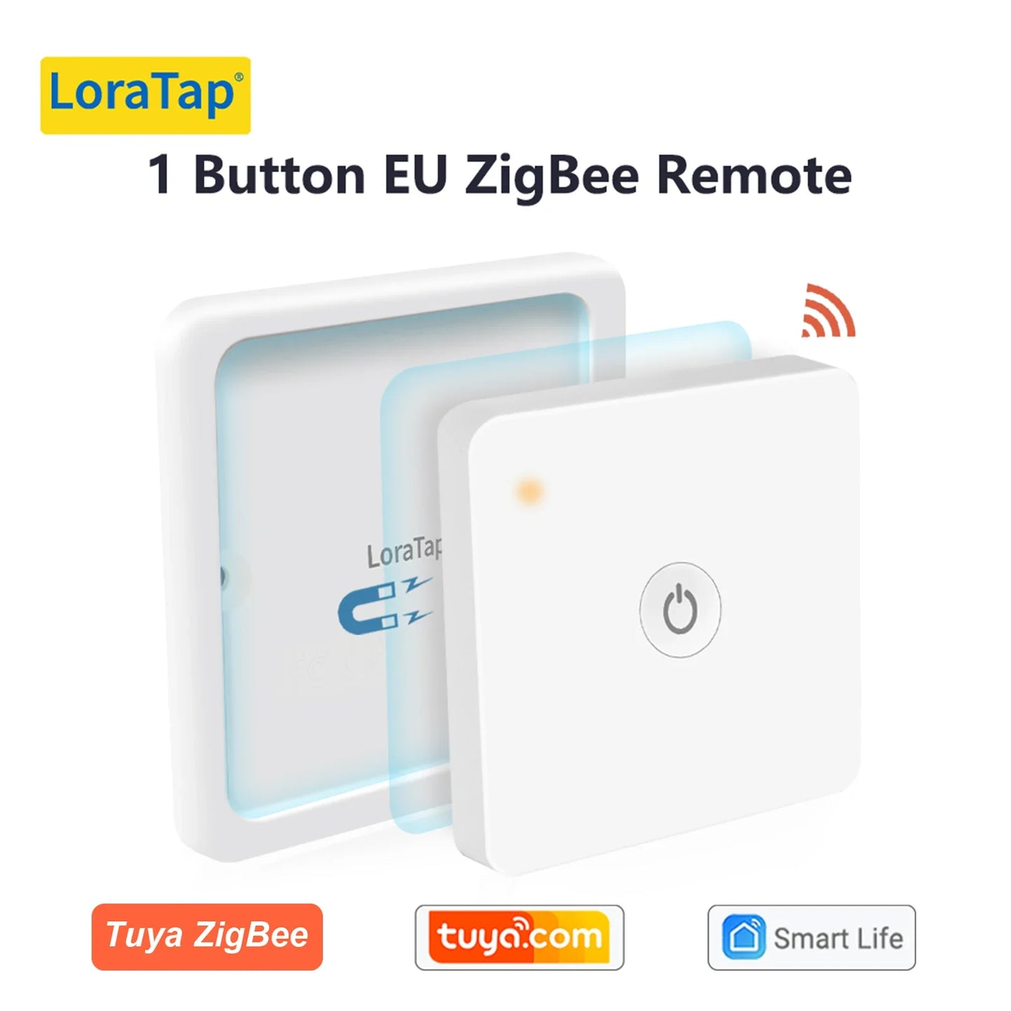 LoraTap ZigBee 3.0 Wireless Push Button Remote Controller – Smart Scene Automation Switch for Tuya Smart Life App (EU/US Compatible, 13 Types)