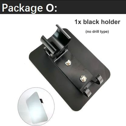 Black Toilet Bidet Sprayer Set - Handheld Bathroom Wash Spray Gun with Flexible Hose, Water Valve & Cleaning Shower Head