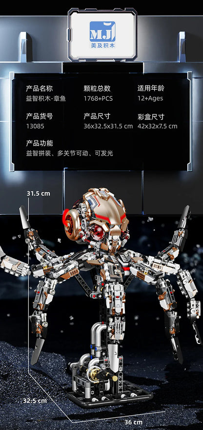 1388+ PCS Mechanical Whale Building Blocks – STEM Sea Life Model with Lights for Kids & Children’s Gifts