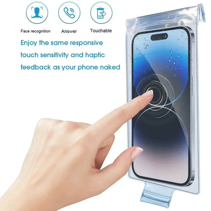 1-10PCS Cycling Rainproof Phone Pouch – High Sensitivity Waterproof Cellphone Cover for iPhone, Samsung, Xiaomi