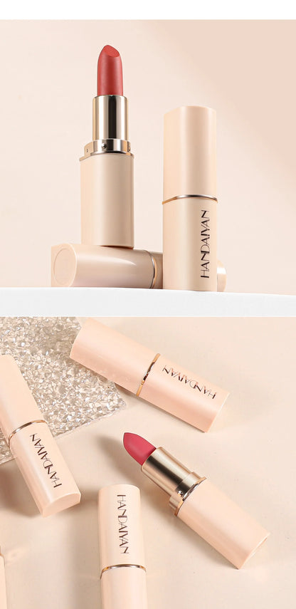 Deep Red Matte Lipstick – 8 Colors, Waterproof, Non-Stick Cup, Velvet Lip Balm, Dark Red Lipsticks for Easy Application