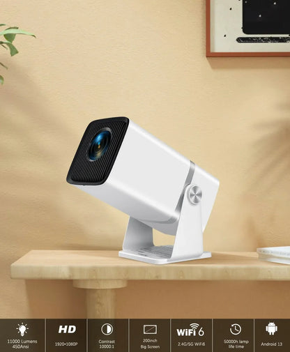 ThundeaL TD80W 4K Full HD Projector - Android WiFi 3D Home Theater, Portable Beam for Movies & Meetings (PK HY320)