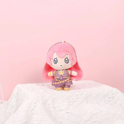New Hatsune Miku 14cm Plush Keychain – Cute Soft Anime KAITO MEIKO Series Len Rin Stuffed Doll Bag Pendant, Girls Gift