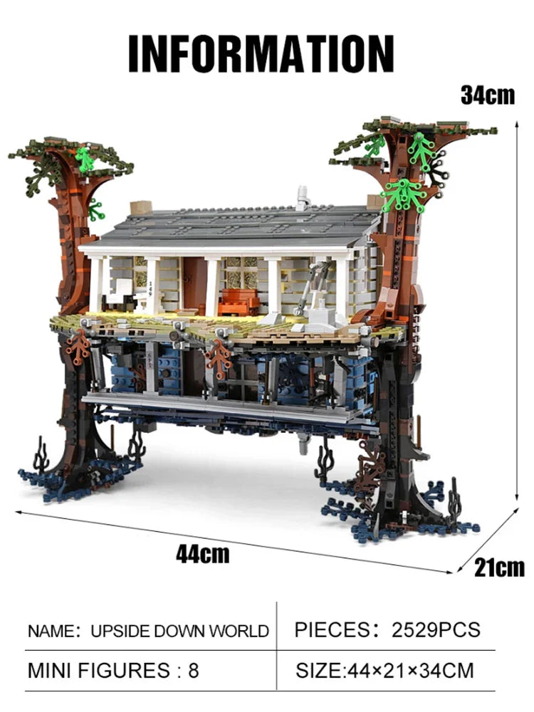 HOT TOY 2499Pcs Stranger Things The Upside Down Building Blocks – Compatible 75810 Model Kit for Kids & Adults