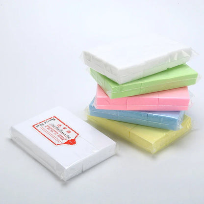 100–1000PCS Lint-Free Cotton Pads – Professional Nail Wipes for Gel Polish Removal & Nail Art Cleaning