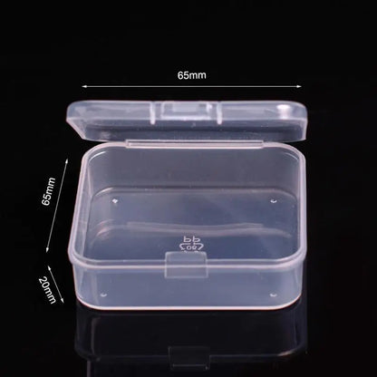 Mini Rectangular Plastic Storage Box – Translucent, Dustproof Jewelry & Small Item Container