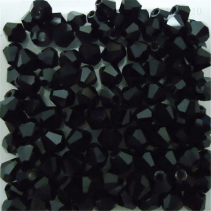 Isywaka 3–8mm Austria Crystal Bicone Glass Beads – Colorful Faceted Loose Spacer Beads for DIY Jewelry Making, Bracelet & Charm Craft Supplies