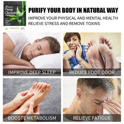10-200PCS Detox Foot Patches – Herbal Stress Relief & Deep Sleep Aid | Foot Care & Body Detox Stickers