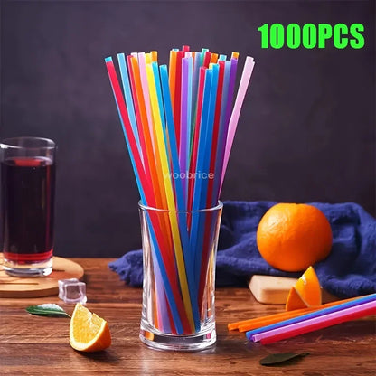 Multicolor Plastic Drinking Straws – Reusable Cola & Cocktail Straws for Bar, Party, Wedding, and Kitchen Use, Wholesale Pajitas