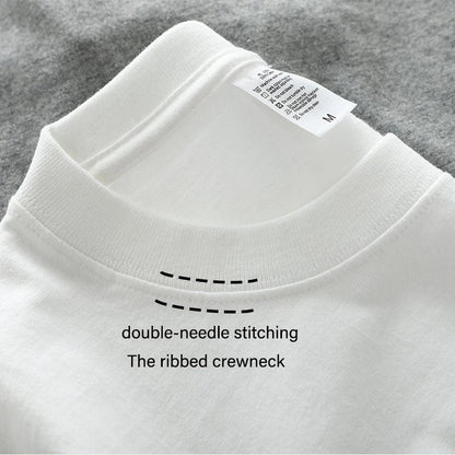 Dukeen Heavyweight Cotton T-Shirt - 280gsm Oversized Short Sleeve Casual Tee for Men Summer Streetwear