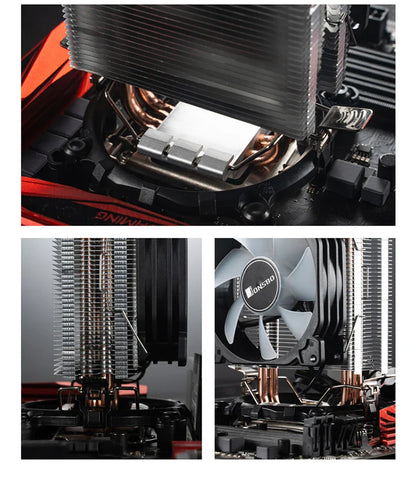Jonsbo CR1200 CPU Cooler — 2 Heat Pipe Tower with RGB 9cm Fan for Intel LGA115X/775 & AMD AM4